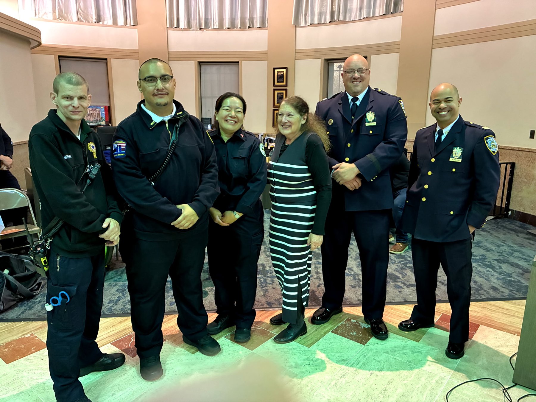 FHVAC members with the 112th Precinct Community Council