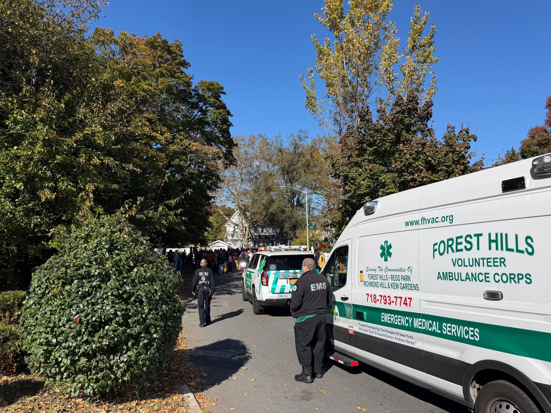 FHVAC crew and vehicles at the parade